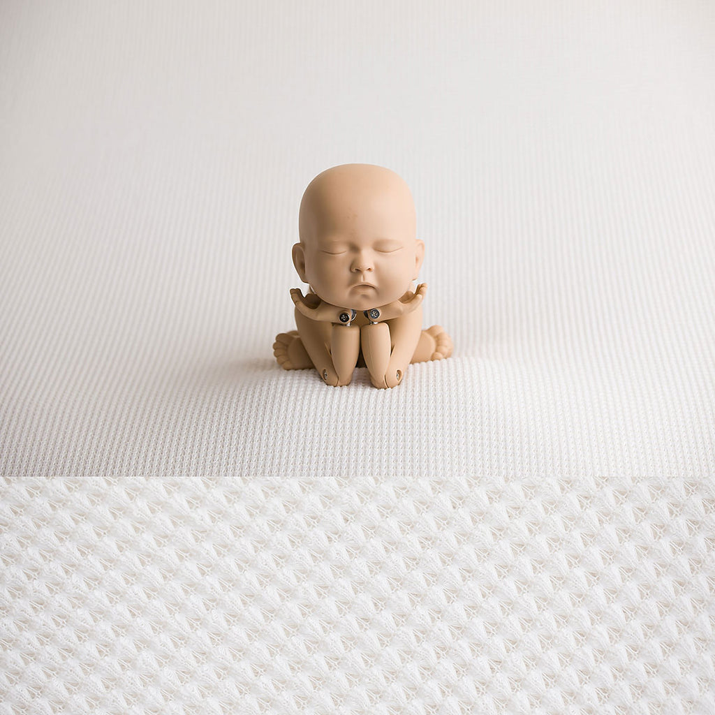 Newborn Fabric Backdrop - Mason - Pure White