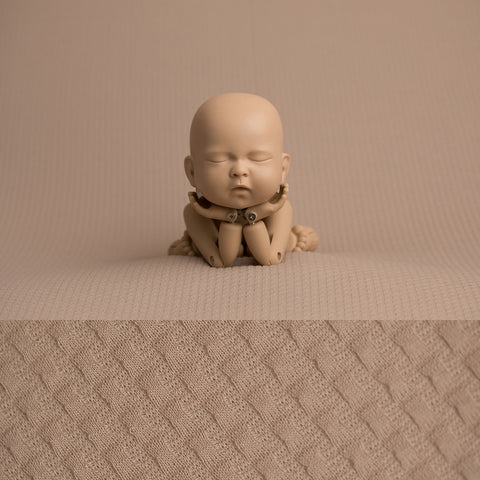Newborn Fabric Backdrop - Avery - Tan