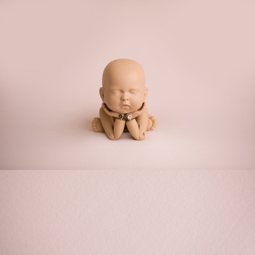 Newborn Fabric Backdrop -  Ayden Sueded Jersey - Pale Pink