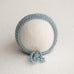 Newborn Knitted Bonnet - Blue Stone 7164