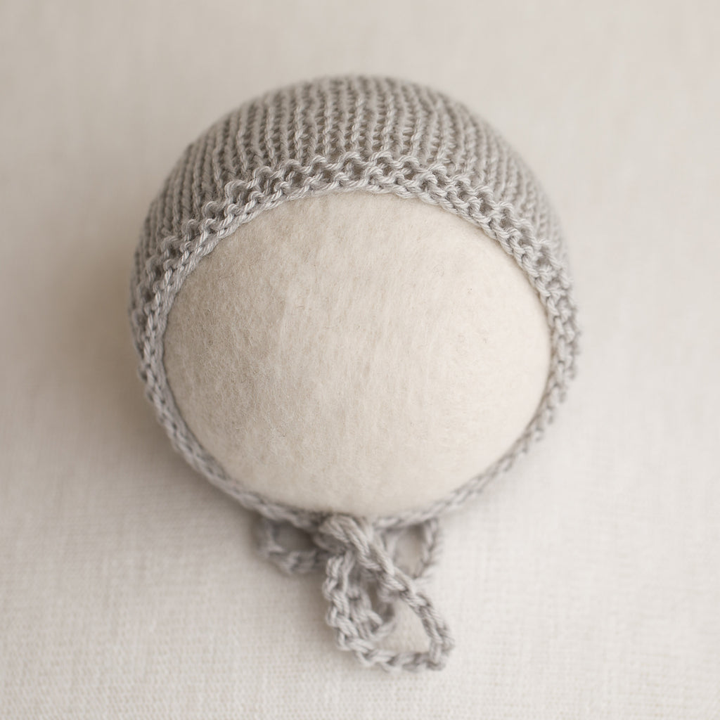 Newborn Knitted Bonnet - Dove (7150)