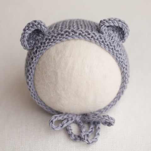 Newborn Knitted Bonnet - Dusk (7159)
