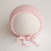 Newborn Knitted Bonnet - Soft Pink 2812