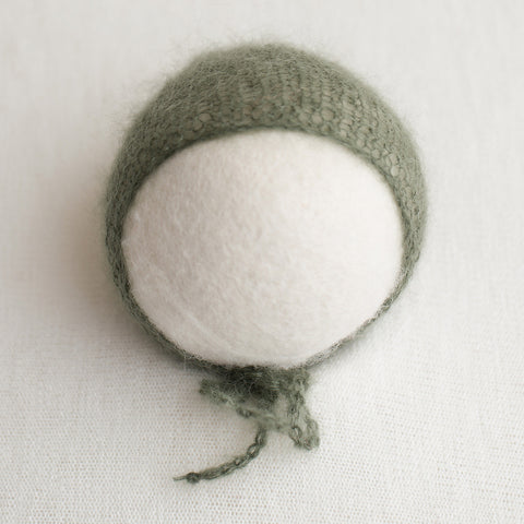 Newborn Knitted Bonnet - Kidsilk Drab