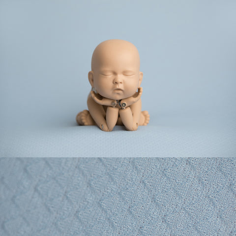 Newborn Fabric Backdrop - McKenzie - Pale Blue