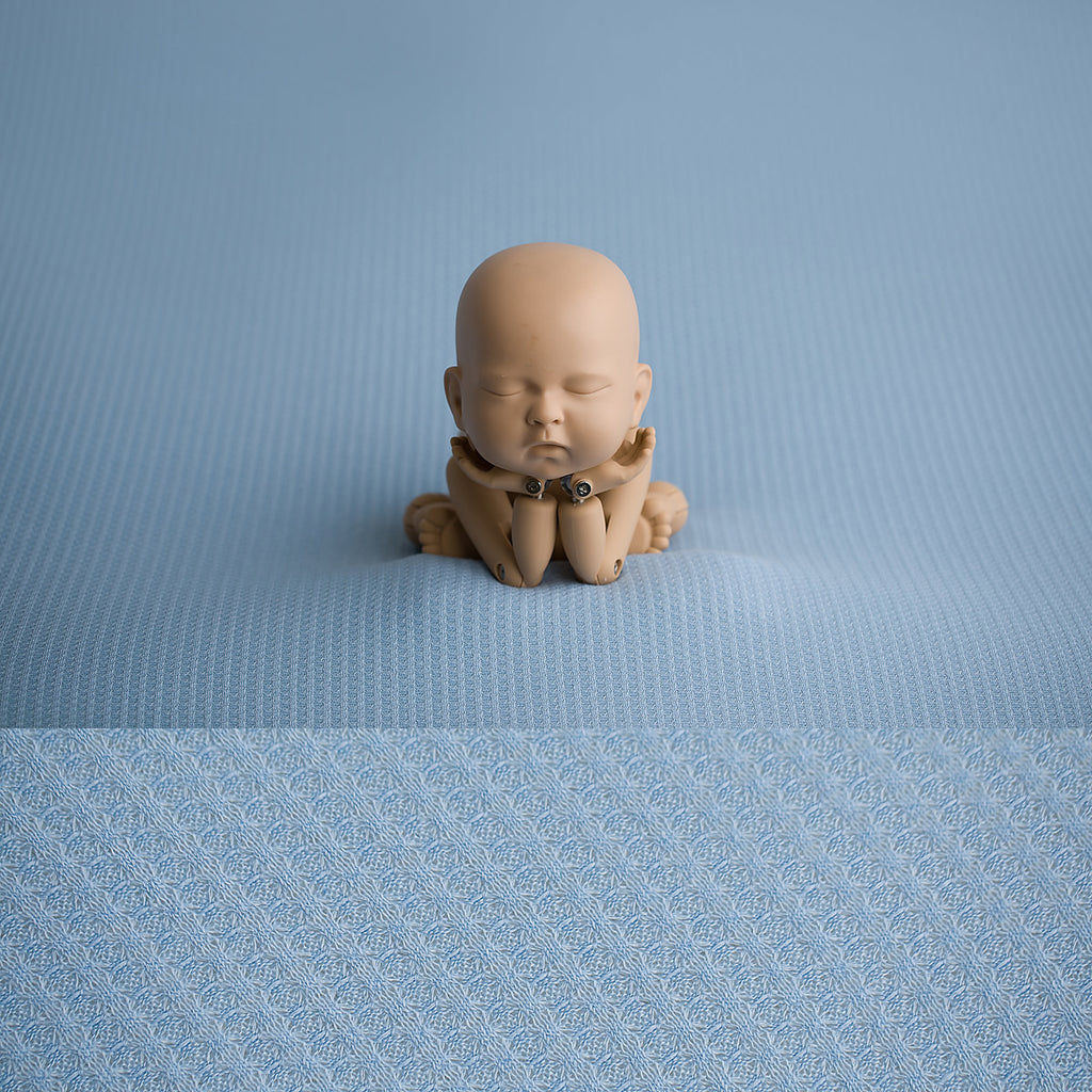 Newborn Fabric Backdrop -  Maddy - Mid Blue
