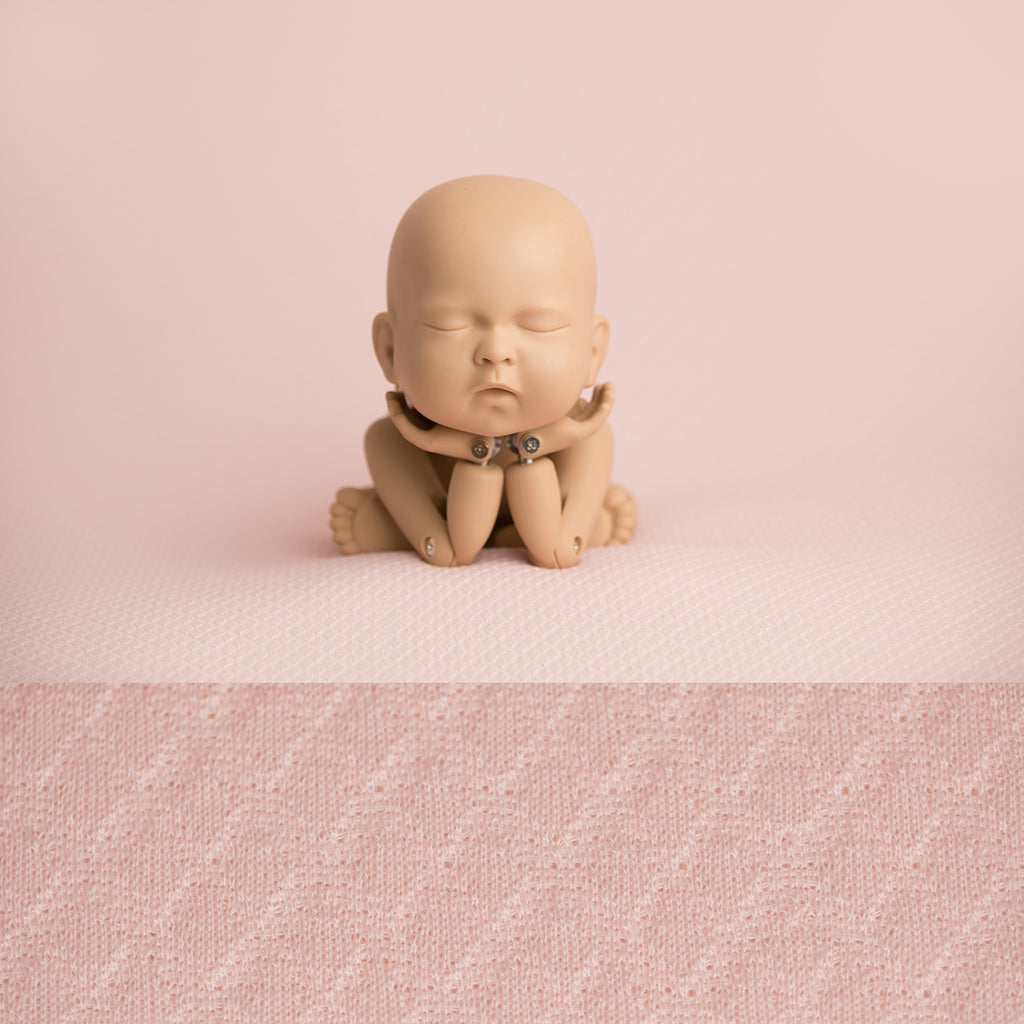 Newborn Fabric Backdrop - McKenzie - Pale Pink