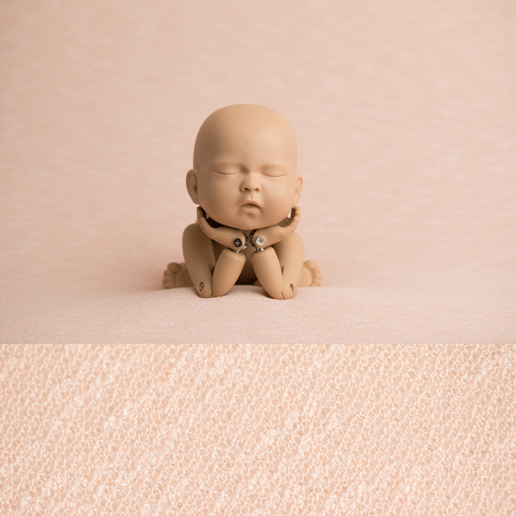 Newborn Fabric Backdrop - Rebecca - Blush