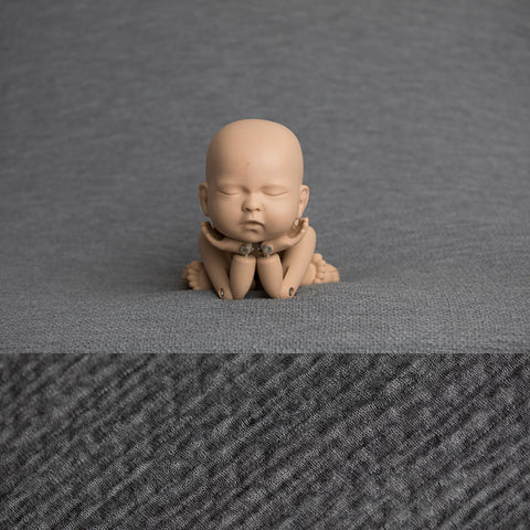 Newborn Fabric Backdrop - Riley - Dark Grey