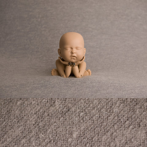 Newborn Fabric Backdrop - Sawyer - Mid Grey