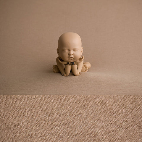 Newborn Fabric Backdrop - Tatum - Fudge