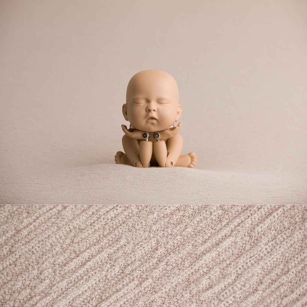 Newborn Fabric Backdrop - Tatum - Stone