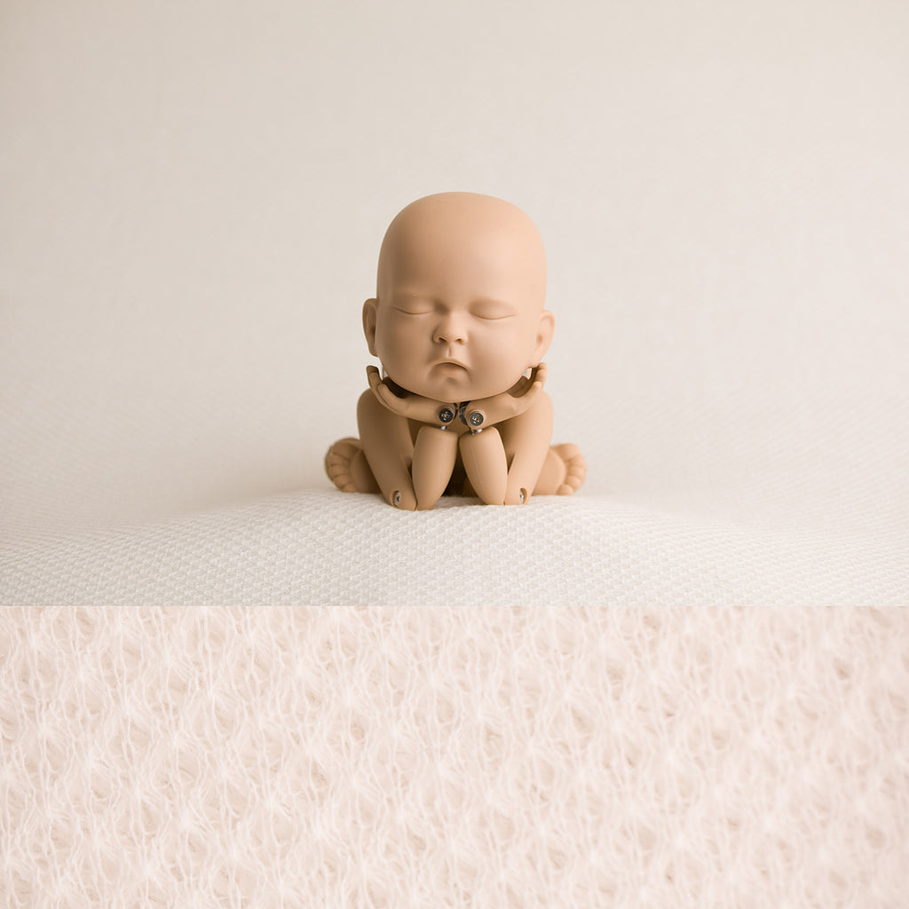 Newborn Fabric Backdrop - Teddy - Ivory
