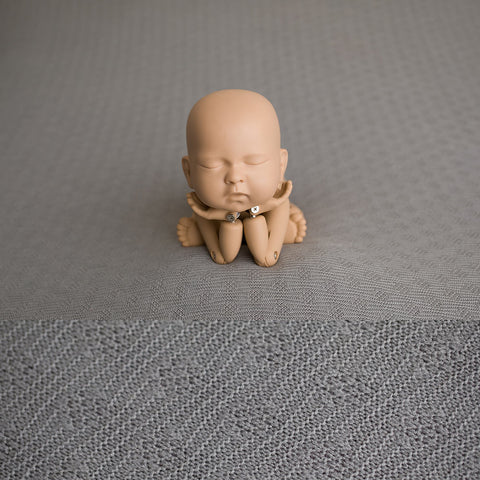 Newborn Fabric Backdrop - Tessa - Grey